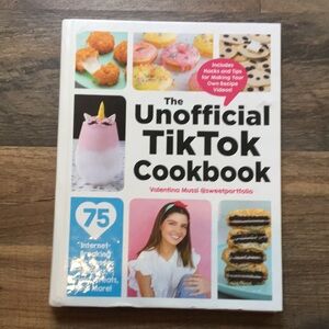 The Unofficial TikTok Cookbook Hard Cover with Colorful Food Photos Fun Recipes